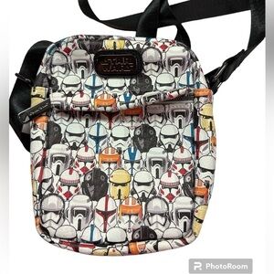 Star Wars Clone Trooper Helmets Mini Crossbody PU Adjustable Shoulder Strap EUC